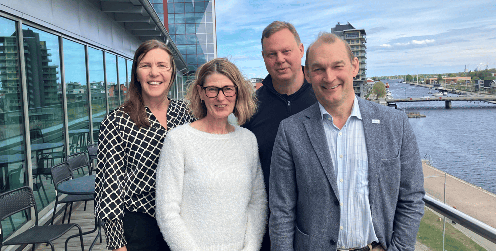 Linda Källgren Region Gävleborg, Bitti Alvin Coompanion Gävleborg, Rickard Eklund region Gävleborg, Mikael Sandström Svenska ESF-rådet  