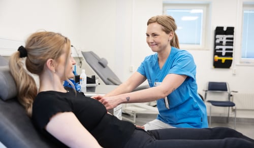 Sofie Åslund, sjuksköterska klinisk kemi Hudiksvall (blodgivning) 