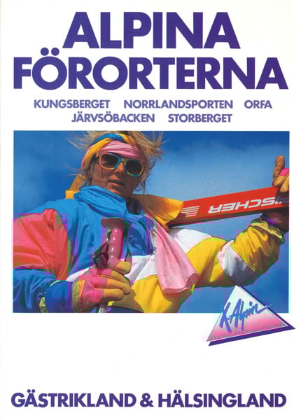 En annons för skidorter.