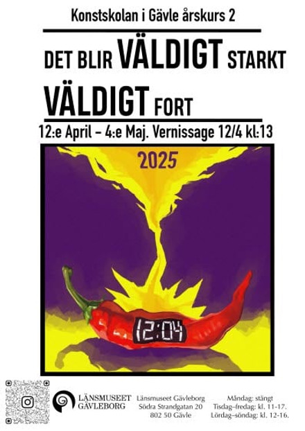 En affisch med en het paprika p&aring;.