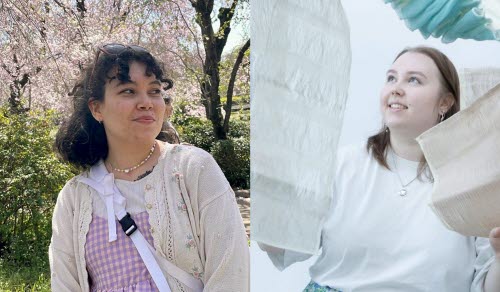 Kollage med Tova Jäderberg och Norea Haapalainen.