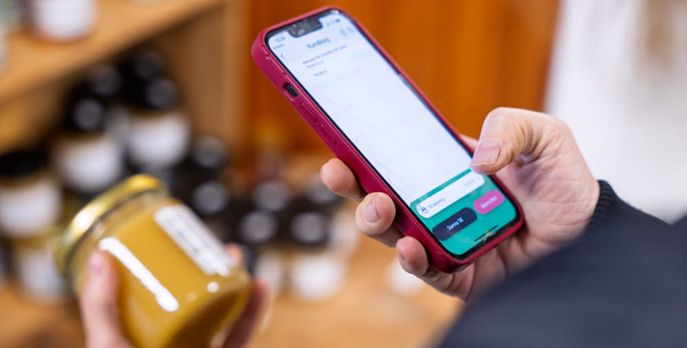 Självscanning med telefon.