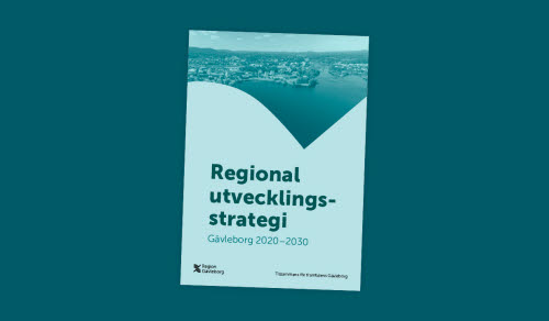 Illustrerad bild av pdf-versionen av Regional utvecklingsstrategi Gävleborg 2020-2030