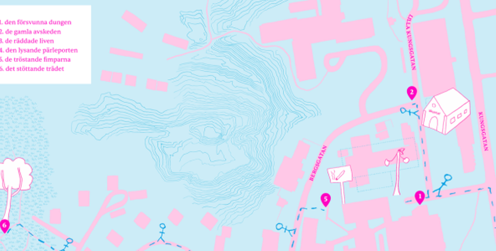 Hanna Wildows interaktiva verk Du är platsen, platsen är du.