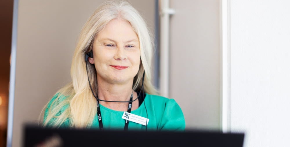 Anna-Karin Josefsson, medicinsk sekreterare.
